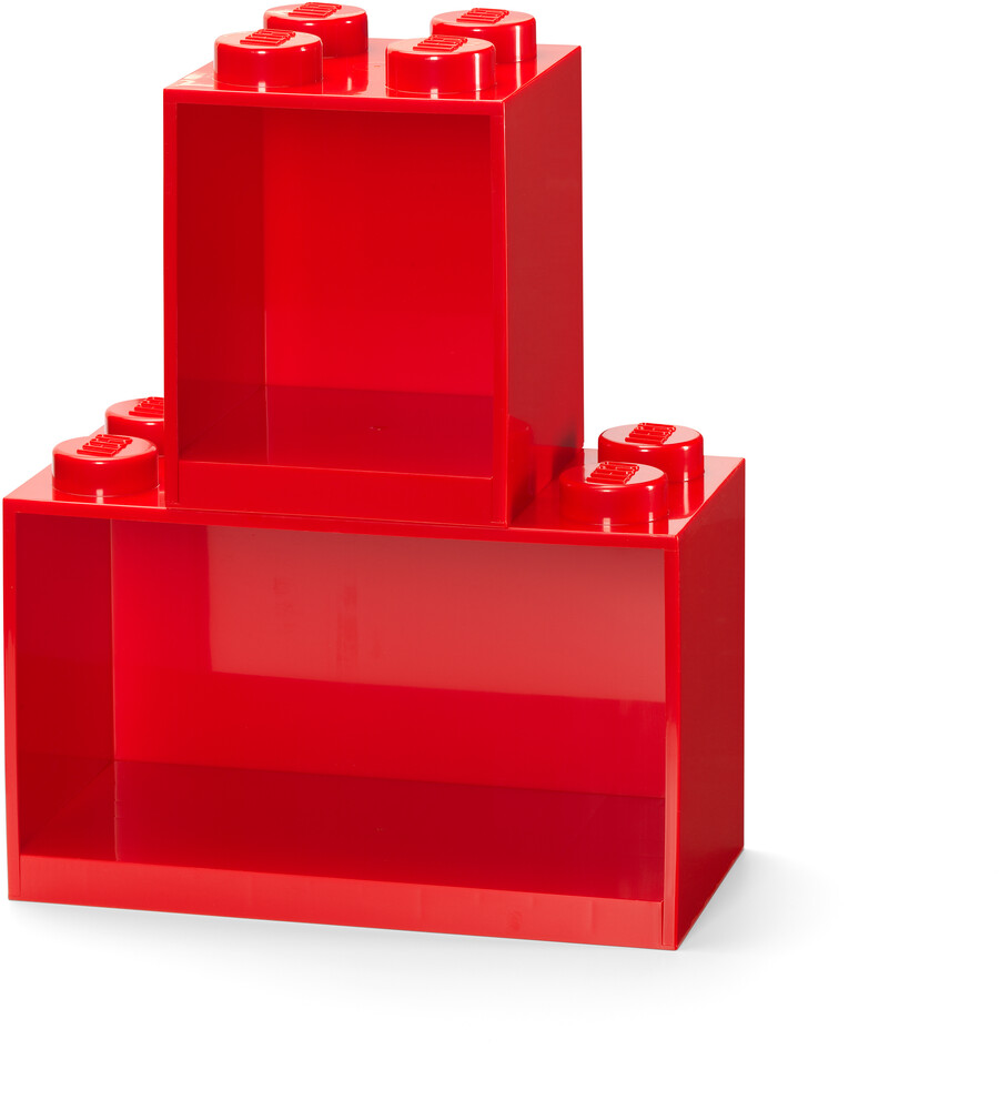 Room Copenhagen - Lego Brick Shelf Set In Red (Red)