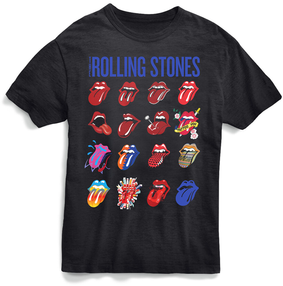 Rolling Stones Evolution Blue & Lonesome Tee M - Rolling Stones Evolution Blue & Lonesome Tee M