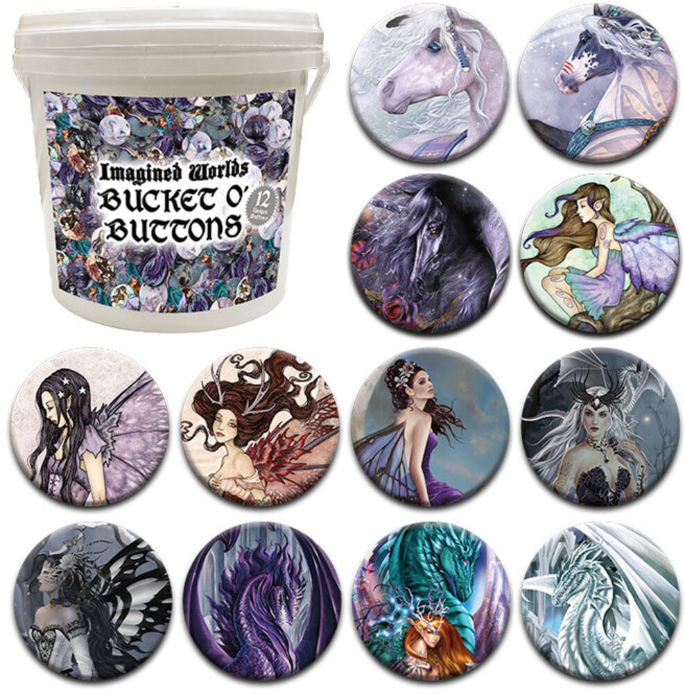 Imagined Worlds 144 PC Bucket O Buttons - Imagined Worlds 144 Pc Bucket O Buttons (Clcb)