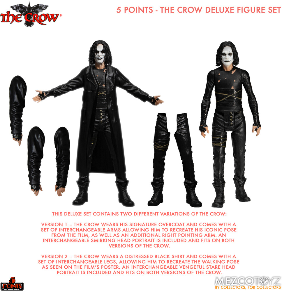 5 Points the Crow Deluxe Figure Set - 5 Points The Crow Deluxe Figure Set (Clcb) (Fig)