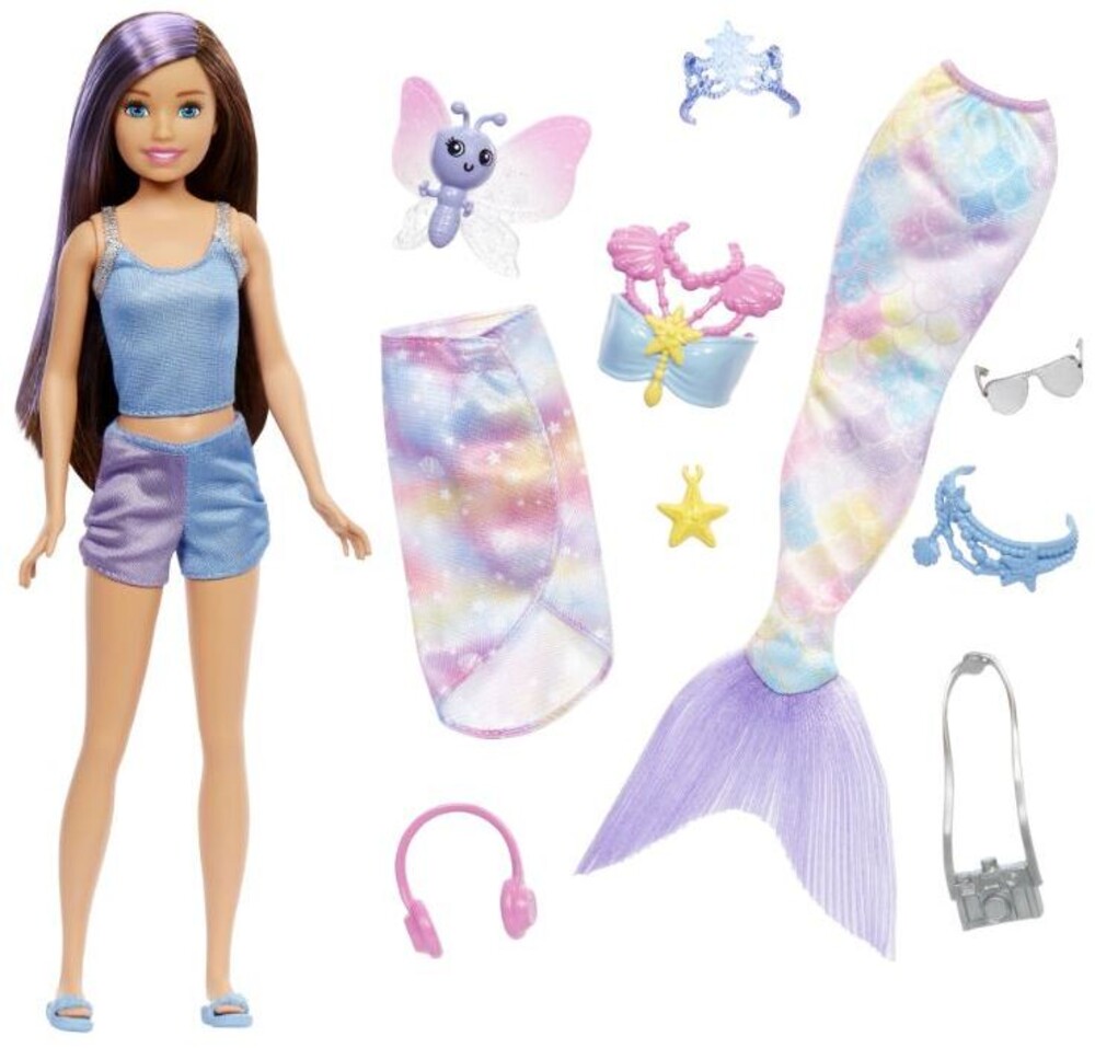 Barbie - Barbie Skipper Dress Up Brunette And Purple Hair
