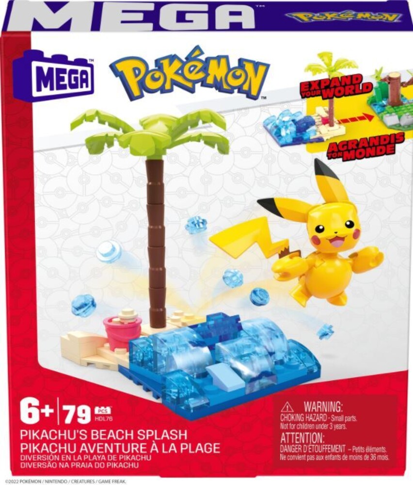 Mega Brands Pokemon - Pokemon Beach Blast Pikachu (Brik)
