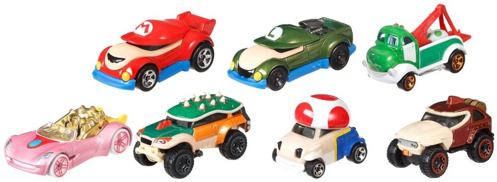 Hot Wheels - Hot Wheels Super Mario Bros Character Car Asrt