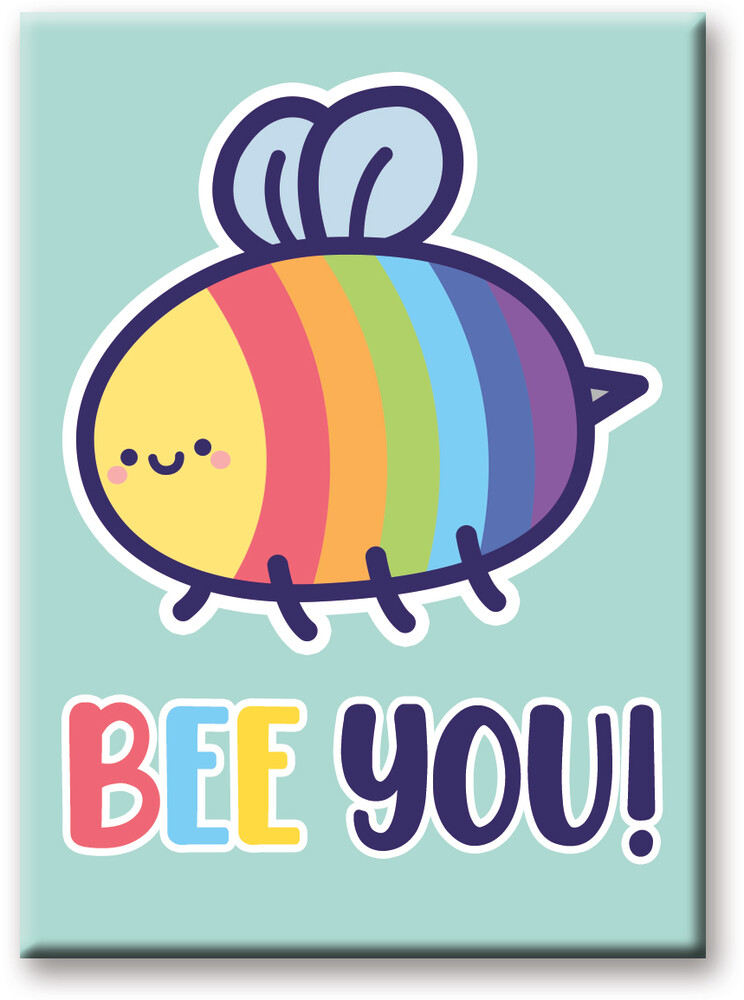 Pride Bee You 2.5 X 3.5 Flat Magnet - Pride Bee You 2.5 x 3.5 Flat Magnet