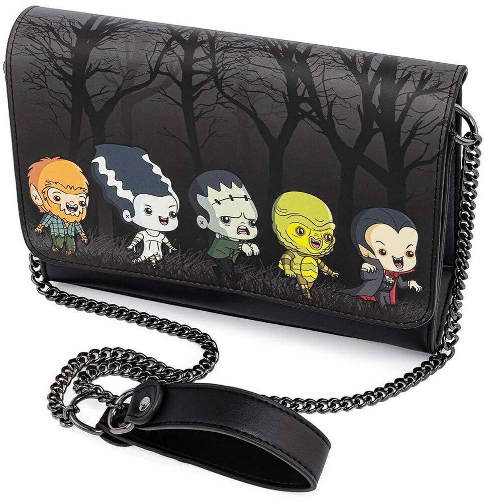 Loungefly Universal Monsters: - Chibi Line Chain Strap Cross Body Bag (Tote)