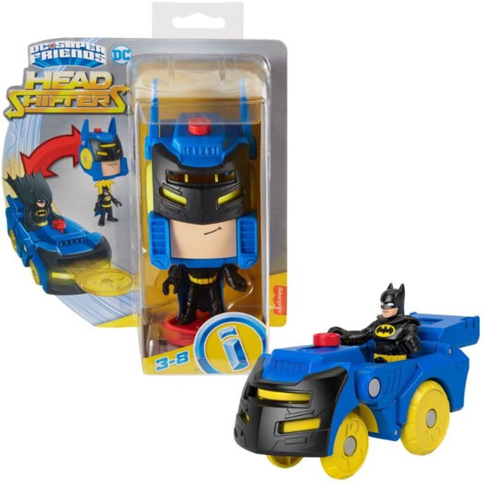 Imaginext Dc Super Friends - Imaginext Dc Super Friends Head Shifters Batmobile