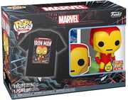 FUNKO POP! & TEE: Marvel - Holiday Iron Man(GW) - XS 