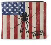 Rocksax - My Chemical Romance - USA Spider Logo - Wallet with Coin Pocket (Black) 