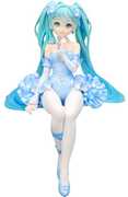 FuRyu - Hatsune Miku - Flower Fairy Nemophila Pail Blue Color Noodle Stopper Statue 