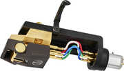Audio Technica AT-VM750xSH/ H Dual Moving Magnet Headshell/ Cartridge Combo Kit with Nude Shibata Stylus Brown/ Gold