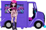 Mattel - Monster High Monster Draculaura Doll and Fangtastic Rockin' Food Truck Playset 