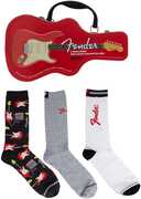 Perri's - Fender - Crew Socks (3 Pack Collector Guitar Shape Tin) 