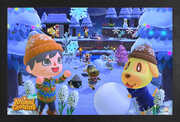 Animal Crossing: New Horizons - Winter - 11x17 Framed Print 
