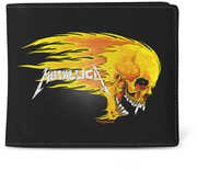 Rocksax - Metallica - Pushead Flame Logo - Wallet with Coin Pocket (Black) 