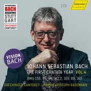 Vision Bach, Vol. 4 - BWV 138, 95, 48, 162.2, 109, 89 & 163 - The First Cantata Year , Gaechinger Cantorey
