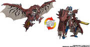 Hasbro Collectibles - Transformers x Monster Hunter - Takara Tomy: Synergenex - Rathalos Prime Converting Action Figure