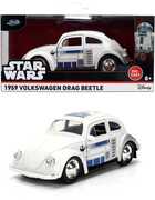 Star Wars - Hollywood Rides - 1:32 1959 Volkswagen Drag Beetle Die-Cast Car with R2-D2 Deco