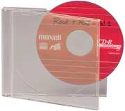 Maxell CD/ DVD Replacement Jewel Box Single (Clear)