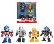 Jada Toys - Transformers - MetalFigs - 2.5" Diecast Figure 4-Pack (Bumblebee, Optimus Prime, Megatron, Optimus Primal)