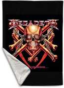 Rocksax - Megadeth - Killing Is My Business - Sherpa Fleece Throw (50 in x 60 in) 
