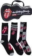 Perri's - Rolling Stones - Crew Socks (3 Pack Collector Guitar Shape Tin) 