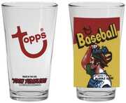Toon Tumblers 1972 Topps Baseball Trading Card Pack Art Pint Glass