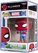 Funko POP! Marvel: Holiday - Spider-Man with Ugly Sweater - Alliance Authentic Encapsulated 