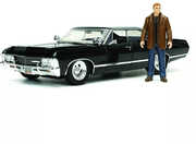 Supernatural - Hollywood Rides - 1:24 Chevy Impala Die-Cast Car & Dean Figure 