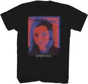 Evanescence - Amy Lee Red Face Photo - T-shirt - 2X Large - Black