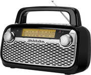 Studebaker SB2006B Bluetooth AM/ FM Portable Radio Rechargeable (Black) 