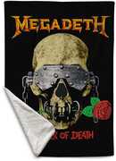 Rocksax - Megadeth - Master of Death - Sherpa Fleece Blanket (60 in x 80 in)