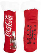 Perri's - Coca Cola - Vintage Bottle - Fuzzy Women's Sherpa Non-Slip Grippers