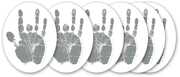 Jerry Garcia - Silver Hand - Sticker 6-Pack 