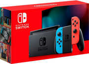 Nintendo Switch System with Neon Blue and Neon Red Joy-Con