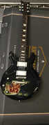 Zacky Vengeance Living Dead Schecter Black 10 Inch Miniature Guitar Collectibe 