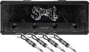 Pluginz - Ghost - Magnetic Jack Rack with 4 Guitar Plug Keychains