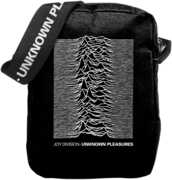 Rocksax - Joy Divison - Unknown Pleasures - Crossbody Bag with Stash Pockets (Black)
