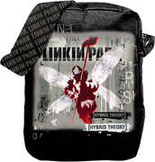Rocksax - Linkin Park - Hybrid Theory - Crossbody Bag with Stash Pockets (Black) 
