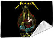 Rocksax - Metallica - If Darkness Had a Son - Sherpa Fleece Blanket (60 in x 80 in) 