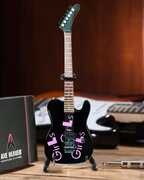 Axe Heaven Mick Mars Kramer Signature Black Girls, Girls, Girls Mini Guitar Replica Collectible MM-260