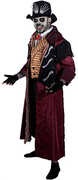 Trick or Treat Studios - Candy Corn - Dr. Death Costume (Jacket Pants Shirt Vest Hat with Skeleton Hands Gloves) 