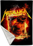 Rocksax - Metallica - Jump in the Fire - Sherpa Fleece Throw (50 in x 60 in) 