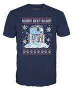 FUNKO BOXED TEE: Star Wars Holiday- R2D2 Snowman - XS 