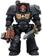 JOYTOY - Warhammer 40k - Black Templars: Terminator 1 with Power Sword & Storm Bolter 1/ 18 Action Figure 