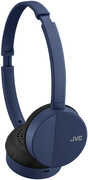 JVC HAS23WA Flats Bluetooth Headphones Fold Flat - Mic & 3 Button Remote (Blue) 