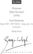 John Socman Opera, Overture - Study Score 
