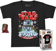 FUNKO POCKET POP! & TEE: Star Wars - Holiday R2D2 (MT) - XS