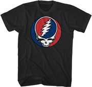 Grateful Dead - Steal Your Face Logo T-Shirt - Medium Black 22GFD103AA2