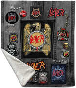 Rocksax - Slayer - Battle Vest - Sherpa Fleece Throw (50 in x 60 in) 