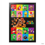 Super Mario- 3D Friends & Foes 11x17 Framed Gel Coat